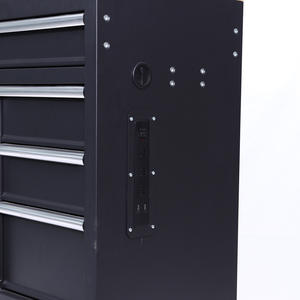 Carro de herramientas de taller negro barato, caja de herramientas con herramientas, gabinete de herramientas de servicio pesado con ruedas - Product Image 3