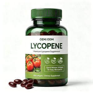 Gélules de Lycopène 40mg avec Vitamine E et Extrait de Tomate, Antioxydant, Complément Alimentaire, Marque Privée OEM ODM, Usine de Vente en Gros GMP - Product Image 1