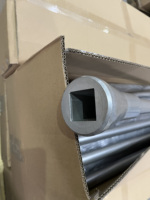 Clés de raccordement pour hydrant d'incendie en aluminium, barres de support pour hydrant souterrain carré en aluminium, 1 m de long, ouverture carrée/ovale de 34,5 mm