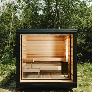 4-6 Person Outdoor <strong>Sauna</strong> Wood Cabin Wood <strong>Sauna</strong> Room and Dry Steam <strong>Infrared</strong> <strong>Sauna</strong> House for Sale with Harvia Electric Stove - Product Image 3