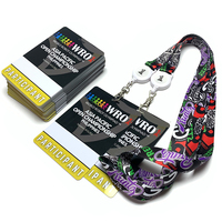 Badges événementiels couleur SantaGifts, cartes d'identité PVC avec cordon, passe VIP personnalisables