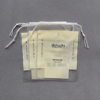 Sac à fermeture éclair givré personnalisé UniOne avec logo de marque, pochette à cordon pour soins de la peau, vente en ligne pour l'emballage des tampons de maquillage