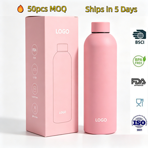 Envío Rápido, Botella de Agua, 50 Piezas MOQ en Existencia, Lista para Enviar, Termo de Acero Inoxidable con Forma de Cola, Venta al por Mayor, Frasco Aislado - Product Image 2
