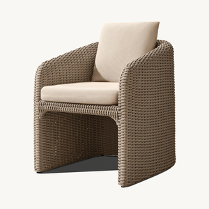 Modern <strong>Rattan</strong> Woven Outdoor <strong>Table</strong> and Chair <strong>Garden</strong> Furniture Waterproof All-weather Courtyard Resort Teak Outdoor Dining Set - Product Image 2