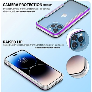 New Defender Lá Chắn Nhôm Điện Thoại Trường Hợp Bìa Đối Với <span class=keywords><strong>iPhone</strong></span> 15 Pro Max Chống Sốc Rõ Ràng Trường Hợp Điện Thoại Đối Với Samsung S24 Siêu 23 22 <span class=keywords><strong>21</strong></span> - Product Image 3