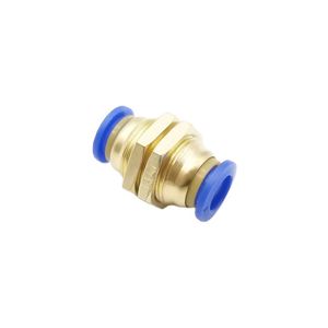 Raccords pneumatiques PM, connecteur droit pour traversée de cloison, pour tuyau de 4-12 mm DE, connecteur rapide en plastique à enfiler pour gaz et air YIIDNN Guangdong - Product Image 1