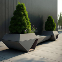Urban Space – chaise de salon moderne, banc de styliste futuriste, 3 places avec éclairage LED