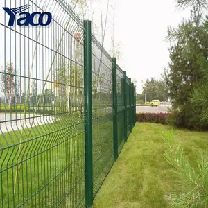 工厂制造商热浸镀锌3d电焊网护栏板花园聚氯乙烯电焊网