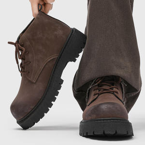 Botas Térmicas Unisex de Invierno, de Cuero Genuino, Impermeables, con Suela Gruesa, Cómodas, con Entresuela de Felpa, EVERGREEN - Product Image 3