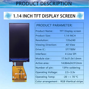 Wholesale 0.96&quot; 1.14&quot; 1.28&quot; 1.54&quot; 1.77&quot; 2.1&quot; <strong>2.4</strong>&quot; 2.8&quot; 4.3&quot; TFT <strong>LCD</strong> 3.5 inch <strong>LCD</strong> Screen <strong>Display</strong> Custom IPS <strong>LCD</strong> <strong>Display</strong> Modules - Product Image 5