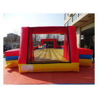 Terrain de football gonflable commercial, grand terrain de jeu gonflable pour enfants, idéal pour la location lors de fêtes