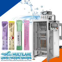 Machine d'emballage automatique multi-voies pour sachets de 30 ml de bain de bouche liquide, machine d'emballage de sachets stick pour rinçage buccal