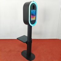 Photomaton intelligent avec boîtier métallique, appareil photo reflex numérique, iPad, impression instantanée, kiosque selfie avec application/télécommande
