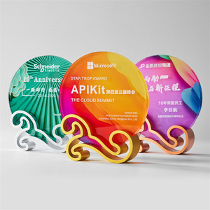 カスタムブラックベーススターラウンドハートレジンアワードスタチューファンタジー卓球フットボールリーグクリスタルトロフィー - Product Image 2