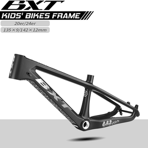 BXT T1000 Carbon MTB <b>Frame</b> Fit with Quick Release 135x9mm/Thru-Axle 142x12mm 20er/24er 2.25Tire - Product Image 1