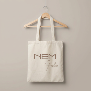 Bolso grande de lona de algodón orgánico impreso personalizado Bolsas de compras a granel recicladas con patrón de letras y logotipo personalizado - Product Image 1