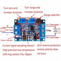 Module de convertisseur de courant en tension Amp à Volt 0/4-20mA à 0-3.3V 0-5V 0-10V Carte de convertisseur de signal d'émetteur de tension