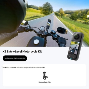 กล้องแอคชั่นแคม4K X3 Insta360, กล้องวิดีโอสำหรับขับขี่มอเตอร์ไซค์กันน้ำได้360องศากล้องถ่ายวิดีโอสำหรับกีฬากันน้ำ72MP 6แกน - Product Image 1