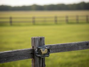 Fibbia per Cintura Irregolare in Argento Opaco Nero, Grande, 5.0cm - Product Image 2