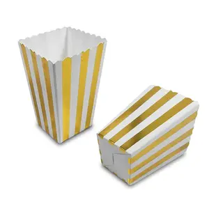 Boîte à pop-corn de qualité Boîte à pop-corn en papier biodégradable avec impression personnalisée Emballage alimentaire
