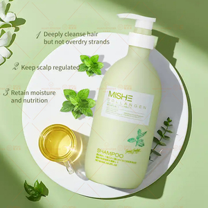 Huati Sifuli MISHE 800ml Venta al por Mayor OEM ODM Champú y Acondicionador Reparador de Cabello Dañado con Menta, Árbol de Té y Colágeno Nutritivo - Product Image 2