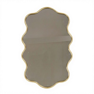 Miroir mural rectangulaire en fer avec <span class=keywords><strong>cadre</strong></span> en métal et <span class=keywords><strong>verre</strong></span> Art Déco, épaisseur 5 mm, pour usage décoratif - Product Image 5