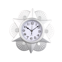 Reloj de pared de plástico Retro de 25 cm, cuarzo preciso con fuente transparente, diseño silencioso para caminar, adorno para sala de estar y dormitorio