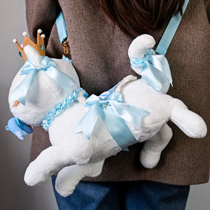 Nuovo unicorno peloso borsa per bambola peluche giocattolo a tracolla borsa a spalla da donna cartone animato fabbrica all'ingrosso - Product Image 2