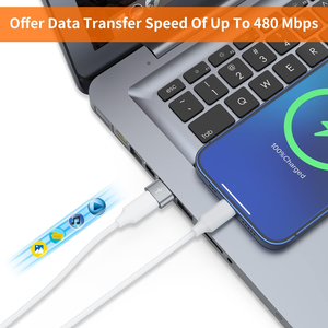 อะแดปเตอร์ USB C ตัวเมีย เป็น USB ตัวผู้ สายแปลง Type C เป็น USB A สำหรับชาร์จ ใช้งานร่วมกับ iPhone 11 12 13 14 15 Plus Pro Max - Product Image 3