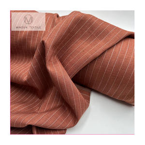 Mindun Prix <span class=keywords><strong>Pas</strong></span> <span class=keywords><strong>Cher</strong></span> Au Mètre Stock <span class=keywords><strong>Lot</strong></span> Lin Viscose Coton Mélange Jacquard Tissu Pour Robe - Product Image 1