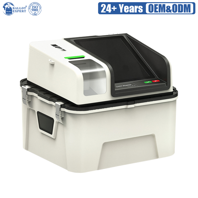 Digital Ballot Scanner Electronic Voting Machine Plastic Collection Box Custom Logo Model EBB-2602 for Election Polling Station