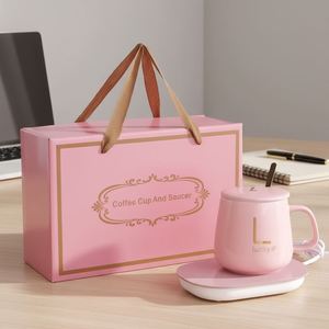 Taza de Café Eléctrica con Calefacción USB 2026, Calentador de Tazas de Cerámica, Juego de Regalo Inteligente para Oficina y Camping - Product Image 1