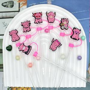 Oferta Especial: Nuevo Adorno Decorativo de Plástico Rosa con Diseño de Yak, Antipolvo, de 10mm, Universal para Fiestas - Product Image 4