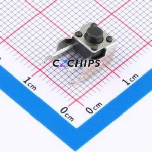 TC-6615Z-5.0-260 Tactile Switch Bent Lead Through Hole,6x6mm Switch Single Pole Single Throw Round Button 2.6N Right Angle - Product Image 1