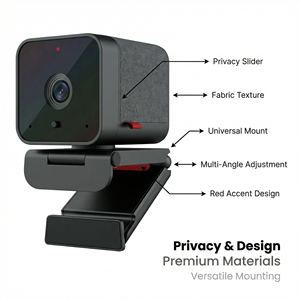 <span class=keywords><strong>Webcam</strong></span> JWC038 4K à résolution claire avec correction automatique de la lumière et capteur Sony pour PC, streaming en <span class=keywords><strong>direct</strong></span>, cours en ligne, vidéo - Product Image 5