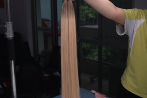 Extensions de cheveux vierges prêtes à l'emploi, commande en gros, faible MOQ, pointe en K, 100% cheveux humains, châtain clair, pointe plate en kératine pour femmes - Product Image 6