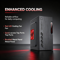 Boîtier PC Micro ATX en maille de haute qualité avec ventilateur RGB, mini-tour en acier SPCC, support pour alimentation ATX, châssis personnalisé en stock