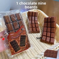 Jouet anti-stress réaliste en chocolat souple à récupération lente, en PU, doux et collant