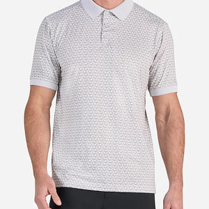 Custom Heat-Transfer Printed Woven Cotton for Golf Shirt <b>Button</b>-<b>Up</b> Classic Collar <b>Short</b> <b>Sleeve</b> Anti-Pilling Outdoor Sports - Product Image 2
