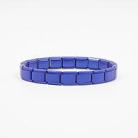 Vente en gros de bijoux en acier inoxydable poli 18 pièces maillons Bracelet à breloques italien Bracelet classique italien en acier inoxydable