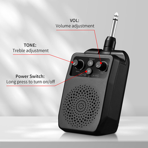 מגבר רמקול לגיטרה בס JOYO JA-05G, מיני מגבר Plug and Play עם פונקציה לגיטרה חשמלית, בס, פלסטיק שחור - Product Image 3
