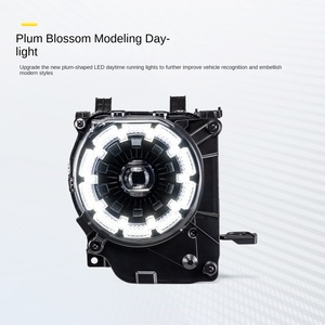 Pour Land Cruiser LC70/71/76/78/LC79 Ensemble de phares LED haut de gamme de luxe à fleurs de prunier avec double lentilles ampoule 12V - Product Image 3