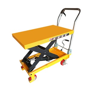 Plataforma Elevadora de Tijera Hidráulica Manual, Plegable, de Metal y Plástico, Ajustable en Altura, para Uso Doméstico - Product Image 1