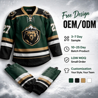 Maillot de hockey sur glace cousu de qualité supérieure, logo personnalisé, respirant, séchage rapide, uniforme d'équipe, maillot de hockey sur glace pour hommes, sublimation sportive