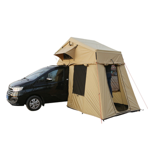 Coche en la azotea tienda Camper de cáscara suave de coche plegable Carpas <span class=keywords><strong>4x4</strong></span> de Camping al aire libre para la venta - Product Image 4