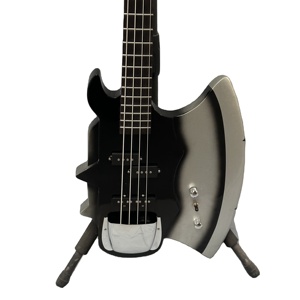 Guitare électrique <span class=keywords><strong>Axe</strong></span> Bass Shape Rock Punk Style, qualité sonore explosive, corps monobloc en stock - Product Image 1