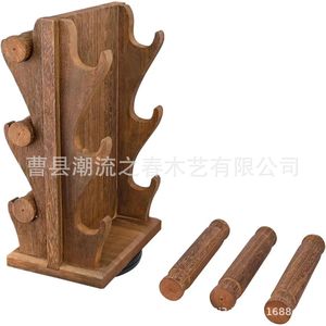 Expositor de joyería de madera de varios niveles, estante de almacenamiento para pulseras y cuentas, estante de almacenamiento de joyería trapezoidal para vendedores ambulantes - Product Image 5