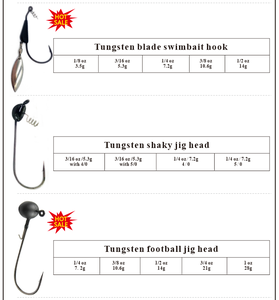 Testine da jigging all'ingrosso per la pesca: rotonde/Ned/offset/shaky/living/swing/ball/football - Product Image 4