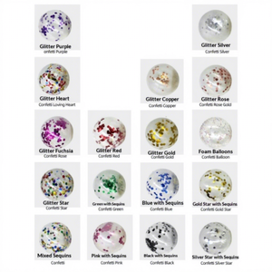 Globos de Látex con Confeti Dorado al por Mayor, Globos Transparentes con Purpurina para Helio, Decoraciones para Bodas, Baby Showers y Fiestas de Cumpleaños - Product Image 3