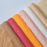 Papier d'emballage froissé imperméable 53cm*53cm pour emballage de fleurs, matériaux artistiques, emballage de bouquets, vente en gros